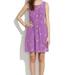 Madewell Dresses | Madewell Silk Pleated Floral Pansy Dress | Color: Purple | Size: 4