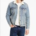 Levi's Jackets & Coats | Levi’s Type 3 Sherpa-Lined Denim Trucker Jacket | Color: Blue | Size: S