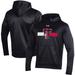 Men's Under Armour Black Texas Tech Red Raiders Logo Stripe Fleece Pullover Hoodie