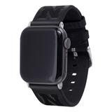 Black Nebraska Huskers Leather Apple Watch Band