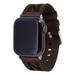 Brown Nebraska Huskers Leather Apple Watch Band