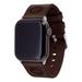 Brown Chicago Cubs Leather Apple Watch Band
