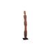 Phillips Collection Old Pole Man Statue, Wood in Black/Brown | 70 H x 12 W x 12 D in | Wayfair TH101668