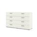 Zipcode Design™ Jantz 8 Drawer 55.12" W Double Dresser Wood in White | 32.17 H x 55.12 W x 16.79 D in | Wayfair 1599A87462B74BA3951AB1F01F6E5BFB