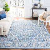 Blue/Navy 96 W in Indoor Area Rug - Bungalow Rose Alto Oriental Ivory/Navy Area Rug | Wayfair B0DED2EC577C40F69FB9360E09DAD1F9