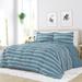 Palumbo Soft Stripe Reversible Down-Alternative Comforter Polyester/Polyfill/Microfiber in Blue Laurel Foundry Modern Farmhouse® | Queen | Wayfair