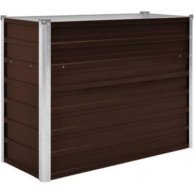 Vidaxl - Garten-Hochbeet Braun 100 x 40 x 77 cm Verzinkter Stahl Image