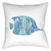 Laural Home Aqua Fish I Indoor- Outdoor Decorative Pillow