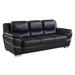 Luxury Leather/Match Upholstered 2-Piece Living Room Sofa Set