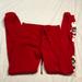 Disney Pants & Jumpsuits | Disney Minnie Red Sweatpants | Color: Red/White | Size: Xs