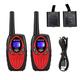 Retevis RT628 Walkie Talkie Rechargeable, Walkie Talkie Kids, 8 Channels VOX, with Li-ion Batteries and Charging Cable, Birthday Gifts for Kids, Camping, Garden Games (Red,1 Pair)