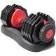 Strongology Home Fitness Single Adjustable Smart Dumbbell from 2.5kg upto 24kg Training Weights