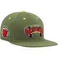 Men's Mitchell & Ness x Lids Olive Vancouver Grizzlies Dusty Hardwood Classics Fitted Hat