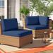 Sol 72 Outdoor™ Rochford 14 Piece Outdoor Seat/Back Cushion Acrylic in Gray/Blue | 6 H in | Wayfair 348F8798FA3E439B920B0CE9732025A3