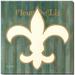 Darren Gygi Home Collection Striped Fleur-De-Lis Giclee by Darren Gygi - Wrapped Canvas Painting Canvas | 14 H x 14 W x 1 D in | Wayfair 151-S-0909