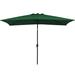 Arlmont & Co. Le 10' x 6' 5" Rectangular Market Umbrella Metal in Green | 117.6 H x 120 W x 79 D in | Wayfair CA10092021CB4AA586F05AF8ACDE75E0