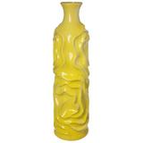 Urban Trends Ceramic Round Cylindrical Table Vase Ceramic in Yellow | 19.5 H x 5.25 W x 5.25 D in | Wayfair 24456