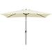 Arlmont & Co. Le 10' x 6' 5" Rectangular Market Umbrella Metal in White | 117.6 H x 120 W x 79 D in | Wayfair C00D689D17F643439F2FF344607518C1