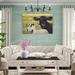 Ophelia & Co. 'Farm Pals IV' Painting on Canvas Metal in Black/White/Yellow | 32 H x 48 W x 1.25 D in | Wayfair F8C134EC8AB64C86A1A81E9E8CC5550F