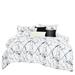 Orren Ellis Dilip White Microfiber 7 Piece Comforter Set Polyester/Polyfill/Microfiber in Black | Queen Comforter + 6 Additional Pieces | Wayfair