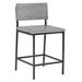 Trent Austin Design® Bridewell Solid Wood Counter & Bar Stool Wood/Metal in Gray/White | 36 H x 19 W x 21 D in | Wayfair