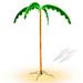 Costway 7 Feet LED Pre-lit Palm Tree Decor with Light Rope