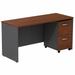 Series C 60W Desk with Mobile File Cabinet by Bush Business Furniture