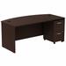 Series C 72W Bow Front Desk with Drawers by Bush Business Furniture