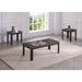 Titanic Furniture Gaby 3-Piece Table Set with Brown Faux Marble - 3-Piece Set