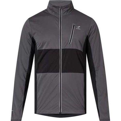 ENERGETICS Herren Runningjacke Fenyo II, Größe XL in Dunkelgrau/Schwarz/reflect Silber