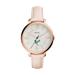 Women's Fossil Pink South Florida Bulls Jacqueline Date Blush Leather Watch