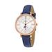 Women's Fossil Navy Fresno State Bulldogs Jacqueline Leather Watch