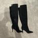 Jessica Simpson Shoes | Jessica Simpson Amriena Black Suede Over The Knee Boots. Size 6 | Color: Black | Size: 6