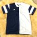 Adidas Tops | Adidas Navy Blue & White Athletic Jersey Top Shirt | Color: Blue/White | Size: M