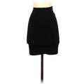 Gap Casual Bodycon Skirt Knee Length: Black Solid Bottoms - Women's Size Small