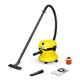 Kärcher Wet & Dry Vacuum Cleaner WD 2 Plus, blowing function, power: 1000w, plastic container: 12 l, suction hose: 1.8 m, incl. cartridge filter, floor and crevice nozzle, Yellow