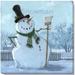 Darren Gygi Home Collection Snowman w/ Broom Giclee by Darren Gygi - Wrapped Canvas Graphic Art Canvas | 20 H x 20 W x 1 D in | Wayfair 221-L-2020