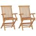 Latitude Run® Solid Teak Wood Folding Chairs Garden Outdoor Wooden Furniture Wood in Brown | 35.4 H x 22 W x 24.4 D in | Wayfair