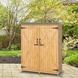 Fir Wood Shed Garden Storage Shed Outdoor Storage Cabinet