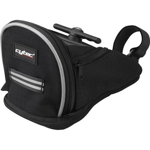 CYTEC Fahrradtasche Fahrradtasche Satteltasche Comp Plus, Größe L in SCHWARZ/GRAU