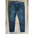 Levi's Jeans | Levis 501 Button Fly Men’s Dark Wash Denim Blue Jeans Size Waist 42 Inseam 30 | Color: Blue | Size: 42