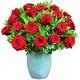 18 Red Roses True Fresh Flower Bouquet - Romantic Gift a Eighteen Red Roses I Love You Large Flower Bouquet Ideal for Valentines Birthdays Mothers Day and Anniversaries