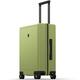 LEVEL8 Suitcase Hand Luggage Lightweight 100% PC Trolley Case Micro-Diamond Textured Design, Carry on Luggage with 8 Spinner Wheels,TSA Approved Hard Shell Suitcase (55cm, 40L,Green)