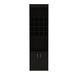 Ebern Designs Kava 71" Tall Bar Cabinet w/ 16 Cubbies, Shelf, Concealable Tray & Double Door Wood in Black/Brown | 71 H x 13.3 D in | Wayfair