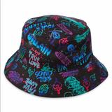 Disney Accessories | Disney Villains Graffiti Bucket Hat | Color: Blue/Purple | Size: Os