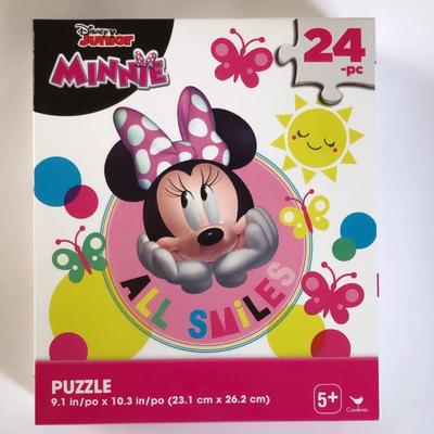Disney Toys | Disney Minnie Mouse 24 Piece Puzzle | Color: Brown/Cream | Size: 9.1 In X 10.3 In ( 23.1 Cm X 26.2 Cm