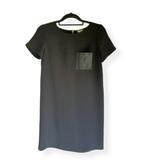 J. Crew Dresses | J Crew Dress Xxs Womens Black Midi Short Sleeve Crew Neck Casual | Color: Black | Size: 2xs