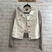 American Eagle Outfitters Jackets & Coats | American Eagle White And Grey Denim Jean Jacket Sweatshirt Medium #E129 | Color: Gray/White | Size: M