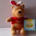 Disney Toys | Disney Easter Pooh Bunny Ears Soft Plush 7 Inch | Color: Orange/Red | Size: 7 Inch