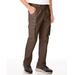 Blair Men's JohnBlairFlex Relaxed-Fit Side-Elastic Cargo Pants - Brown - 36 - Medium